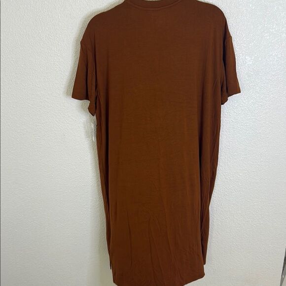 Daily Ritual-Tee shirt dress- Rich Brown-Size Medium - Picture 6 of 6